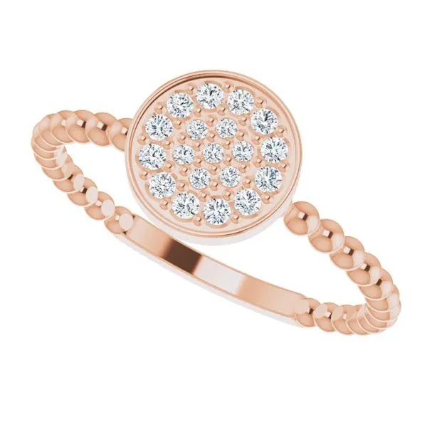 Beaded Cluster Ring Image 5 Hopman Jewelers Elkhart, IN