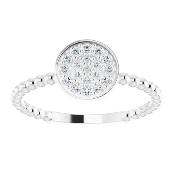 Beaded Cluster Ring Image 3 James & Williams Jewelers Berwyn, IL