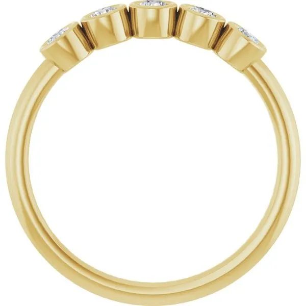 Five-Stone Bezel-Set Ring Image 2 Jewelry Design Studio Jensen Beach, FL