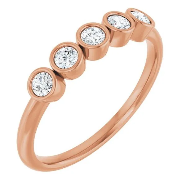 Five-Stone Bezel-Set Ring Rasmussen Jewelers Spanish Fork, UT