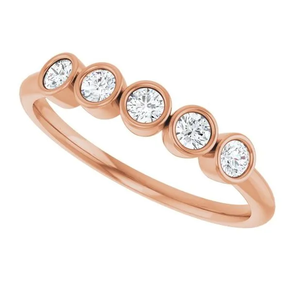 Five-Stone Bezel-Set Ring Image 5 Milan's Jewelry Inc Sarasota, FL