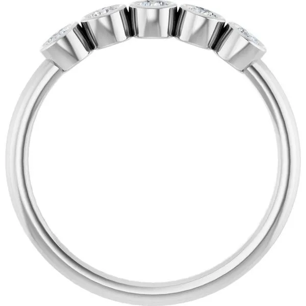 Five-Stone Bezel-Set Ring Image 2 Jewelry Design Studio Jensen Beach, FL