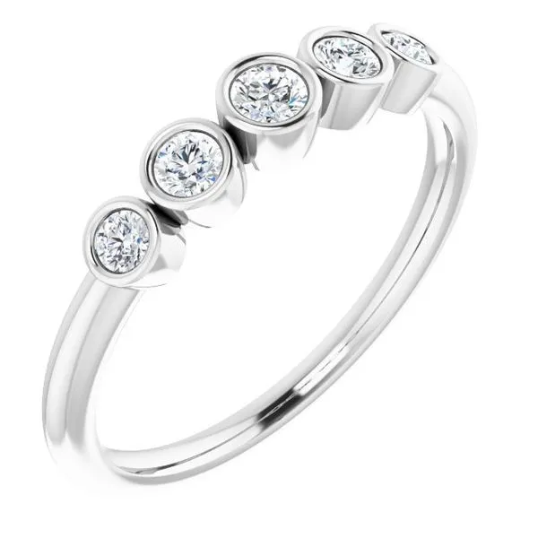 Graduated Bezel-Set Ring Hopman Jewelers Elkhart, IN