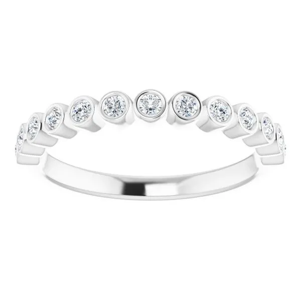 Bezel-Set Stackable Ring Image 3 J. Meredith Jewelers Delafield, WI