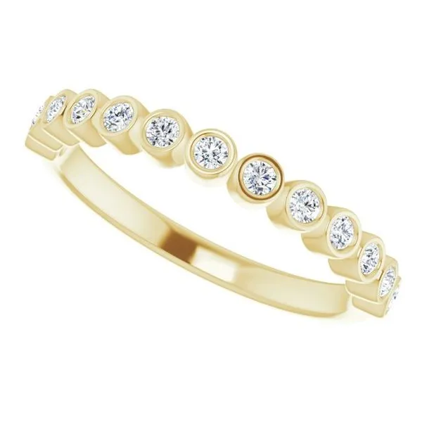 Bezel-Set Stackable Ring Image 5 Rasmussen Jewelers Spanish Fork, UT