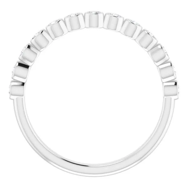 Bezel-Set Stackable Ring Image 2 Rasmussen Jewelers Spanish Fork, UT