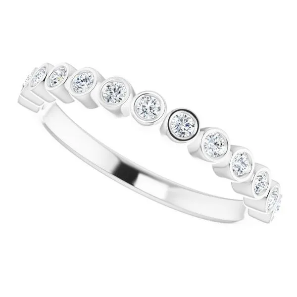 Bezel-Set Stackable Ring Image 5 Hopman Jewelers Elkhart, IN