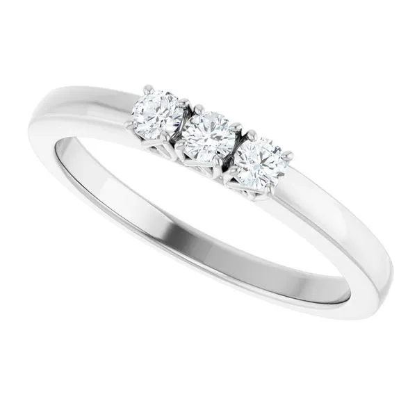 Three-Stone Anniversary Band Image 5 Allain's Jewelry New Iberia, LA