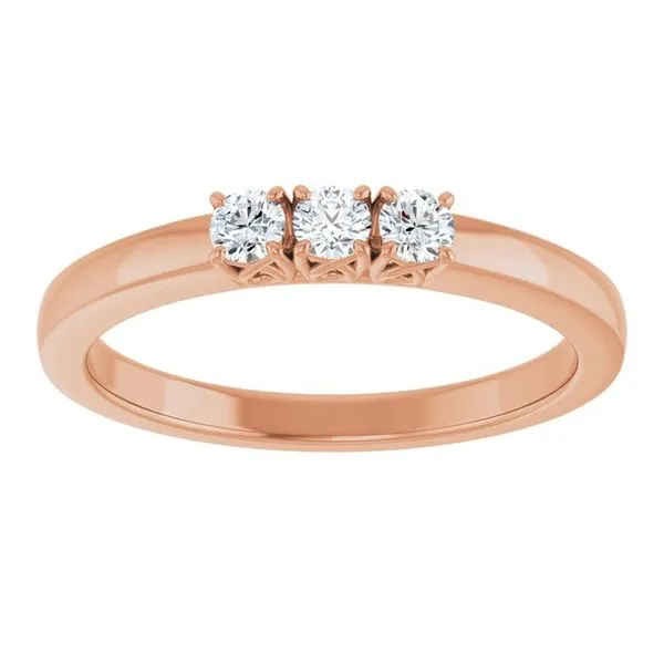 Three-Stone Anniversary Band Image 3 Allain's Jewelry New Iberia, LA