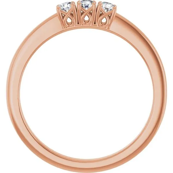 Three-Stone Anniversary Band Image 2 Allain's Jewelry New Iberia, LA