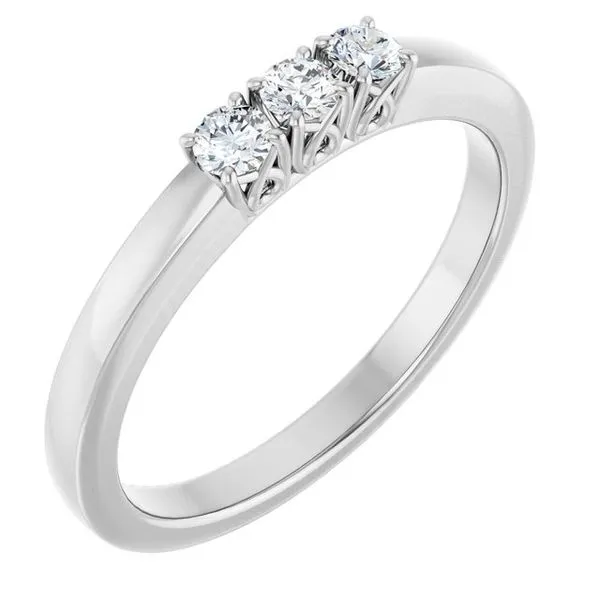 Three-Stone Anniversary Band Allain's Jewelry New Iberia, LA