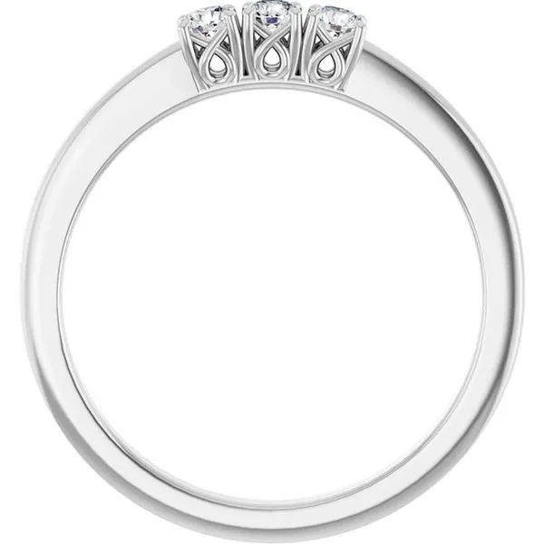 Three-Stone Anniversary Band Image 2 Allain's Jewelry New Iberia, LA