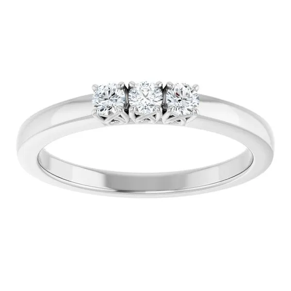 Three-Stone Anniversary Band Image 3 Allain's Jewelry New Iberia, LA