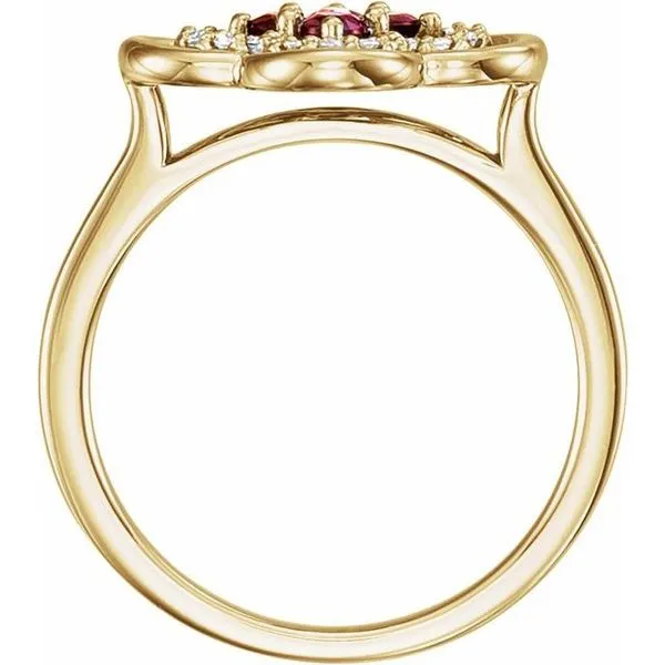 Clover Ring Image 2 Cherry Street Jewelers Tulsa, OK