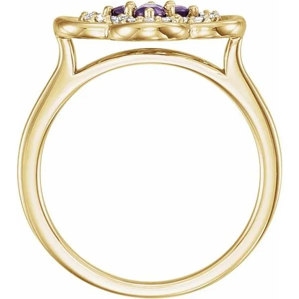 Clover Ring Image 2 Moseley Diamond Showcase Inc Lexington, SC