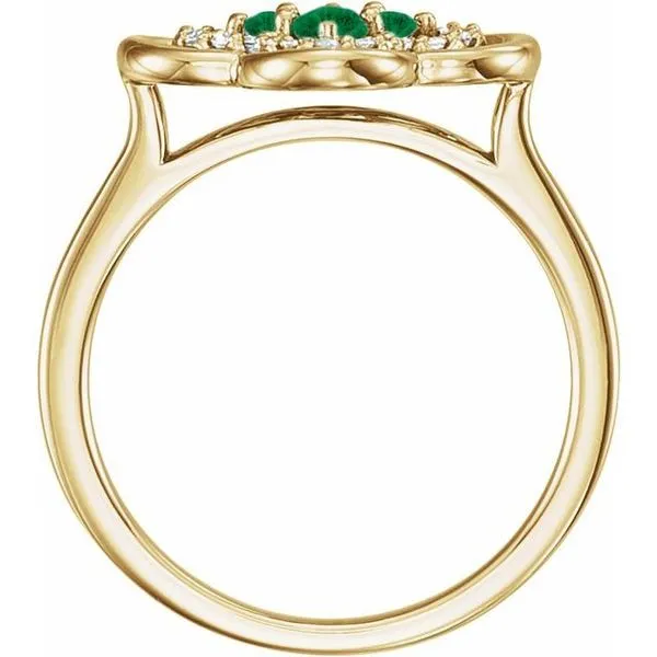 Clover Ring Image 2 Cherry Street Jewelers Tulsa, OK