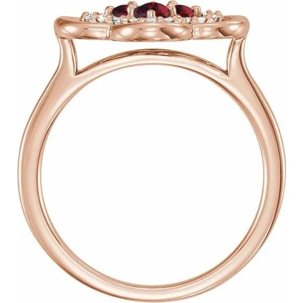 Clover Ring Image 2 Cherry Street Jewelers Tulsa, OK