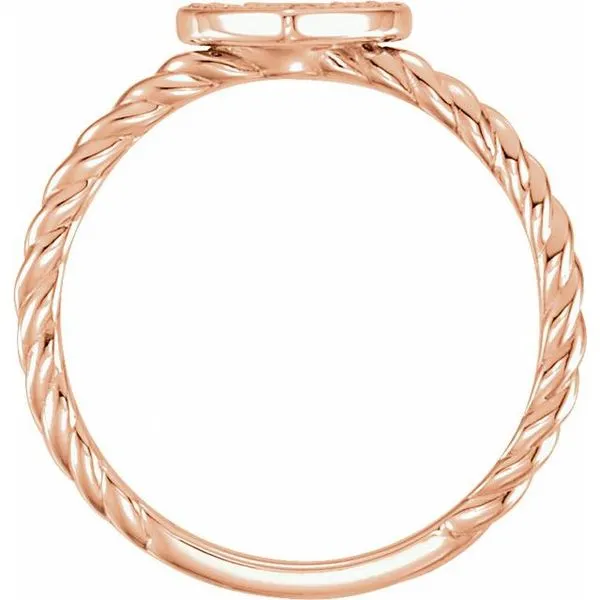 Heart Rope Ring Image 2 Cherry Street Jewelers Tulsa, OK