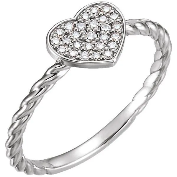 Heart Rope Ring J. Meredith Jewelers Delafield, WI