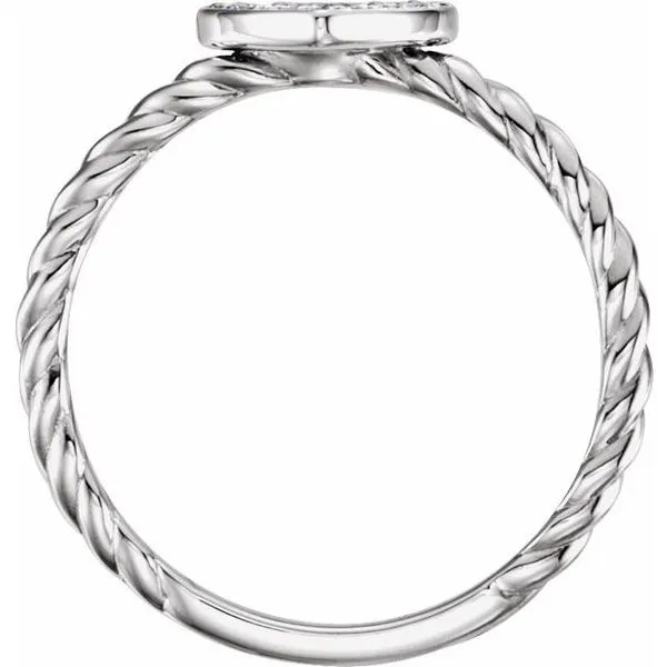 Heart Rope Ring Image 2 Arnold's Jewelry and Gifts Logansport, IN