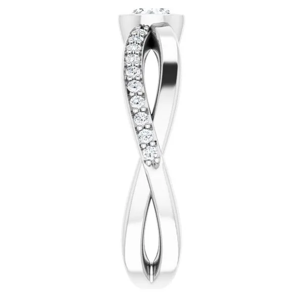 Criss-Cross Accented Ring Image 4 CMS Fine Jewelers Wooster, OH
