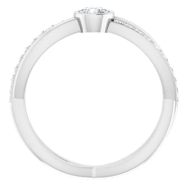 Criss-Cross Accented Ring Image 2 Hopman Jewelers Elkhart, IN