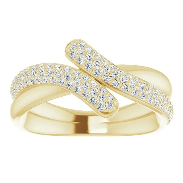 Bypass Pavé Ring Image 3 Rasmussen Jewelers Spanish Fork, UT