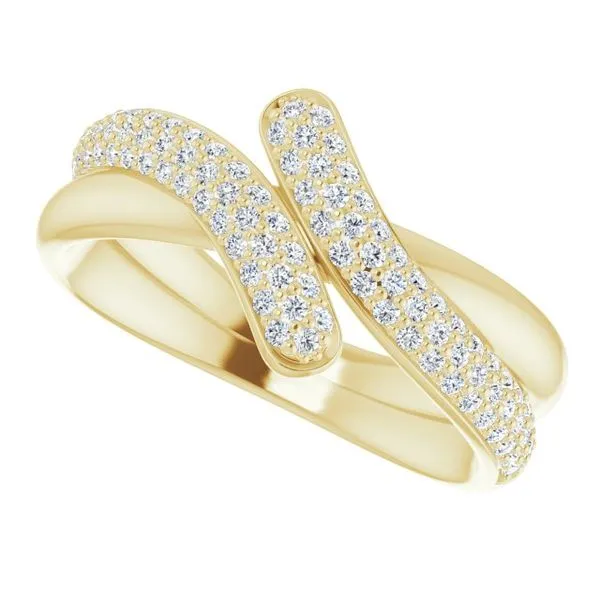 Bypass Pavé Ring Image 5 Smith Jewelers Franklin, VA