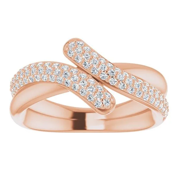 Bypass Pavé Ring Image 3 Hopman Jewelers Elkhart, IN