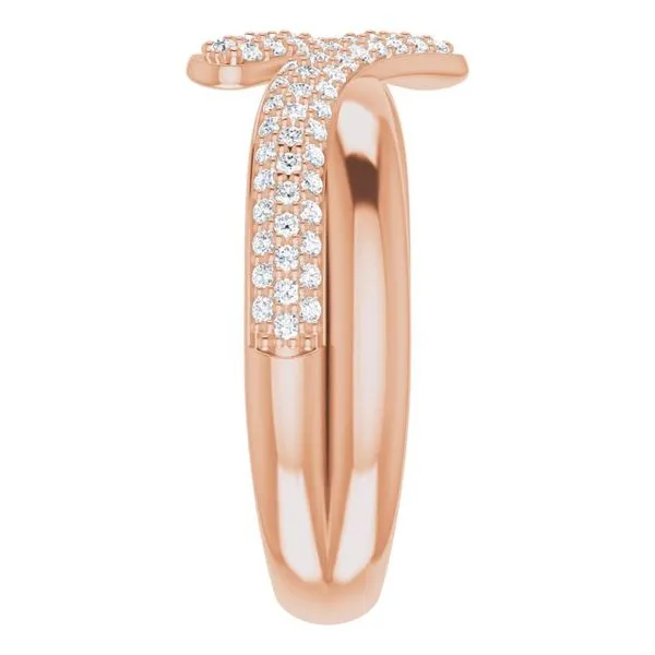 Bypass Pavé Ring Image 4 Hopman Jewelers Elkhart, IN