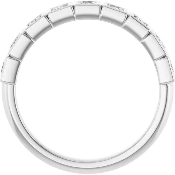 Bezel-Set Anniversary Band Image 2 Quantum Qarat  Phoenix, AZ