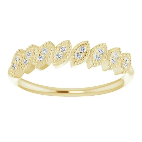 Accented Leaf Ring Image 3 Milan's Jewelry Inc Sarasota, FL