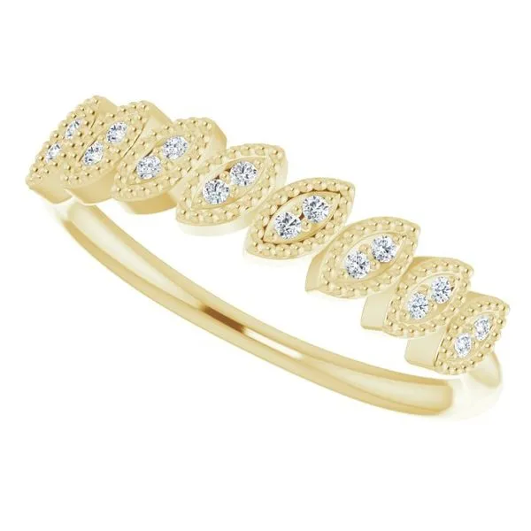 Accented Leaf Ring Image 5 Hopman Jewelers Elkhart, IN