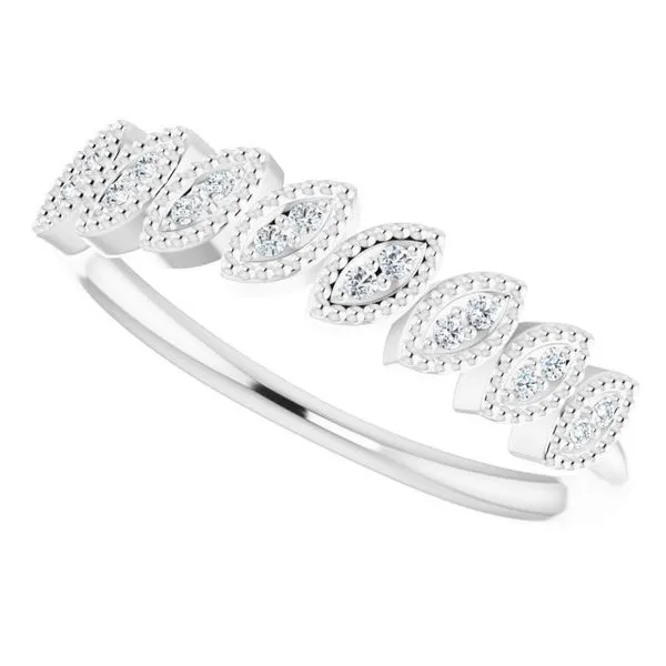 Accented Leaf Ring Image 5 Milan's Jewelry Inc Sarasota, FL