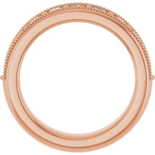 Milgrain Edge Anniversary Band Image 2 Quantum Qarat  Phoenix, AZ