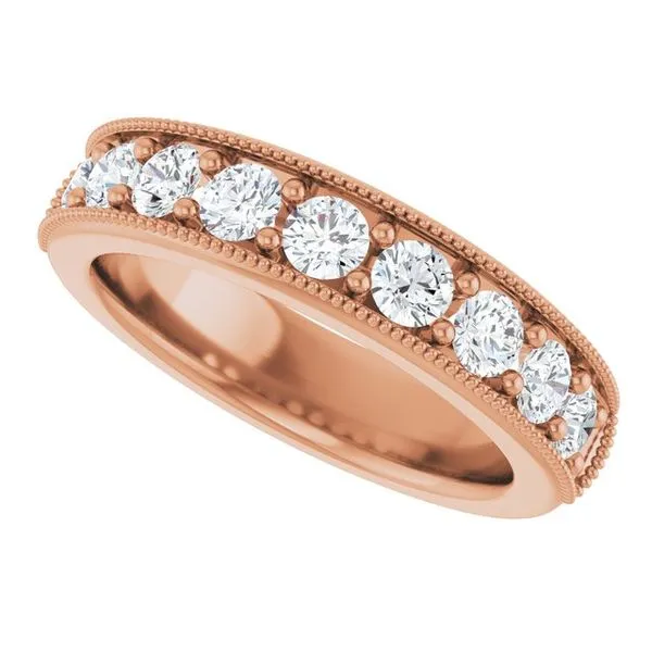 Milgrain Edge Anniversary Band Image 5 Allain's Jewelry New Iberia, LA