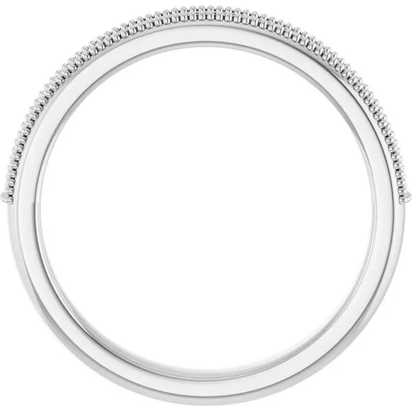 Milgrain Edge Anniversary Band Image 2 L & L jewelers Scarborough, ME