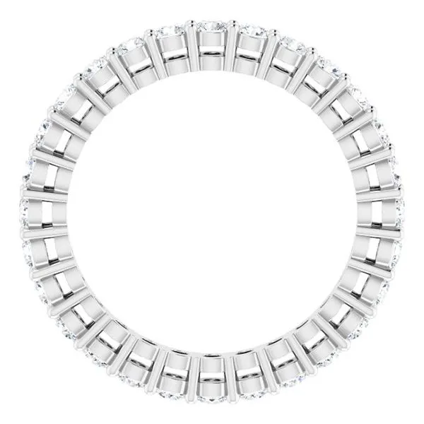 Shared-Prong Eternity Band Image 2 L & L jewelers Scarborough, ME