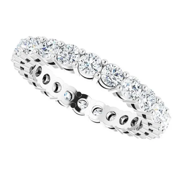 Shared-Prong Eternity Band Image 5 L & L jewelers Scarborough, ME