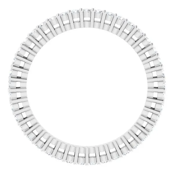 Shared-Prong Eternity Band Image 2 L & L jewelers Scarborough, ME