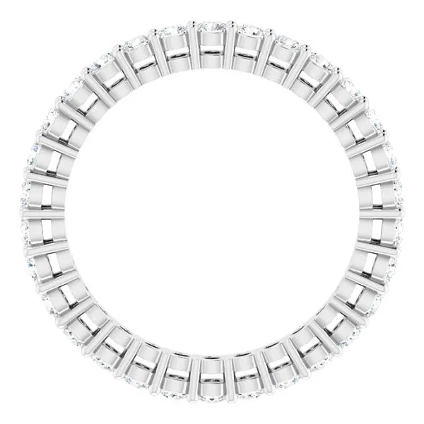 Shared-Prong Eternity Band Image 2 L & L jewelers Scarborough, ME