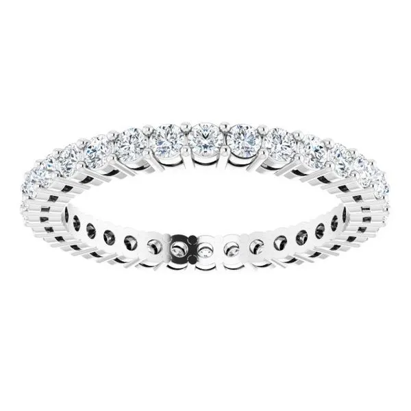 Shared-Prong Eternity Band Image 3 L & L jewelers Scarborough, ME