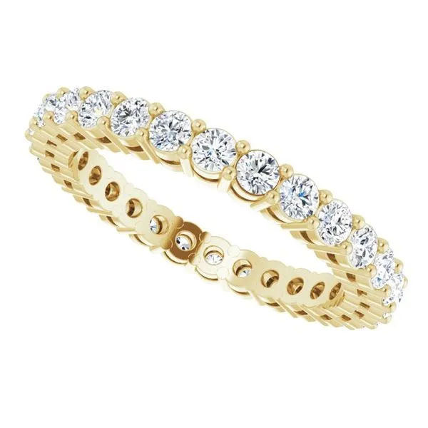 Shared-Prong Eternity Band Image 5 L & L jewelers Scarborough, ME