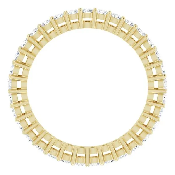 Shared-Prong Eternity Band Image 2 L & L jewelers Scarborough, ME