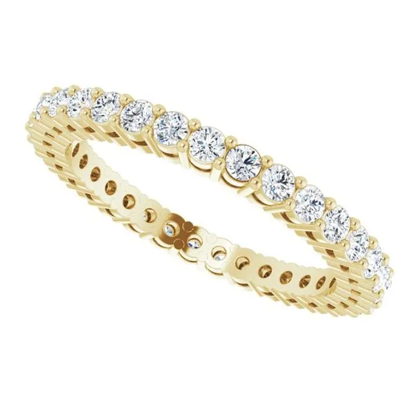 Shared-Prong Eternity Band Image 5 L & L jewelers Scarborough, ME