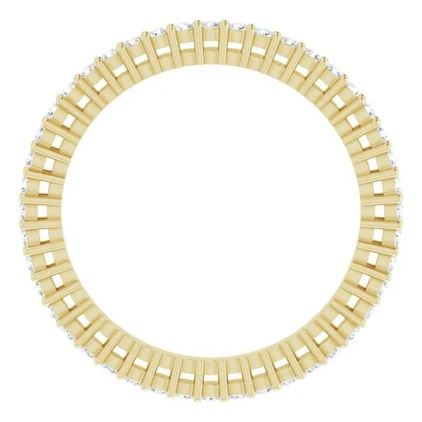 Shared-Prong Eternity Band Image 2 L & L jewelers Scarborough, ME