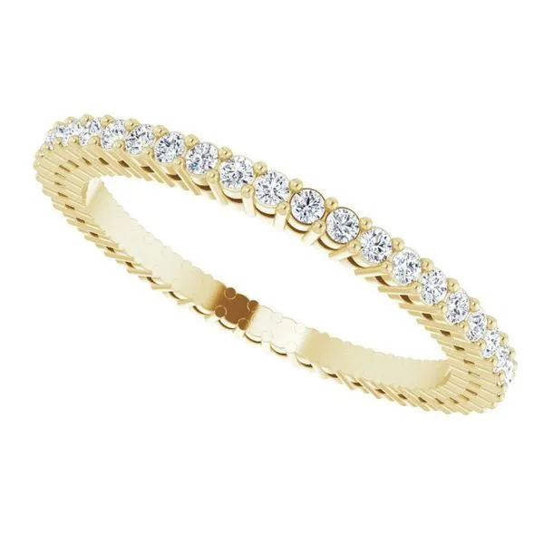 Shared-Prong Eternity Band Image 5 L & L jewelers Scarborough, ME