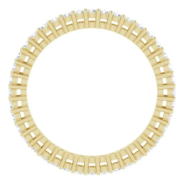 Shared-Prong Eternity Band Image 2 L & L jewelers Scarborough, ME