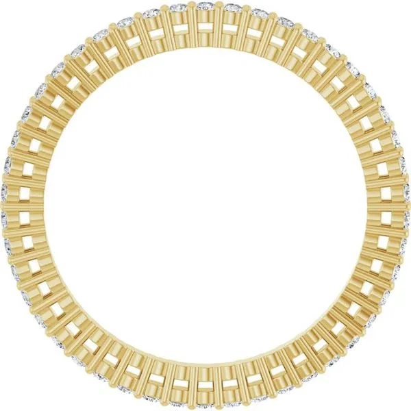 Shared-Prong Eternity Band Image 2 L & L jewelers Scarborough, ME