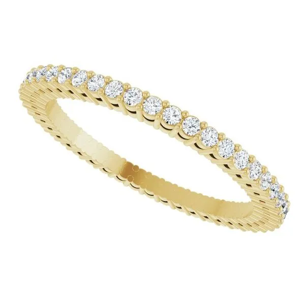 Shared-Prong Eternity Band Image 5 L & L jewelers Scarborough, ME